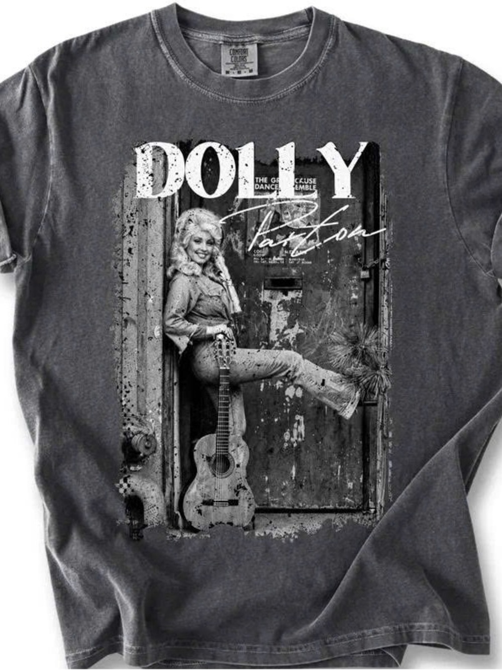 Dolce & Gabbana Charcoal Graphic Short Sleeve Tee